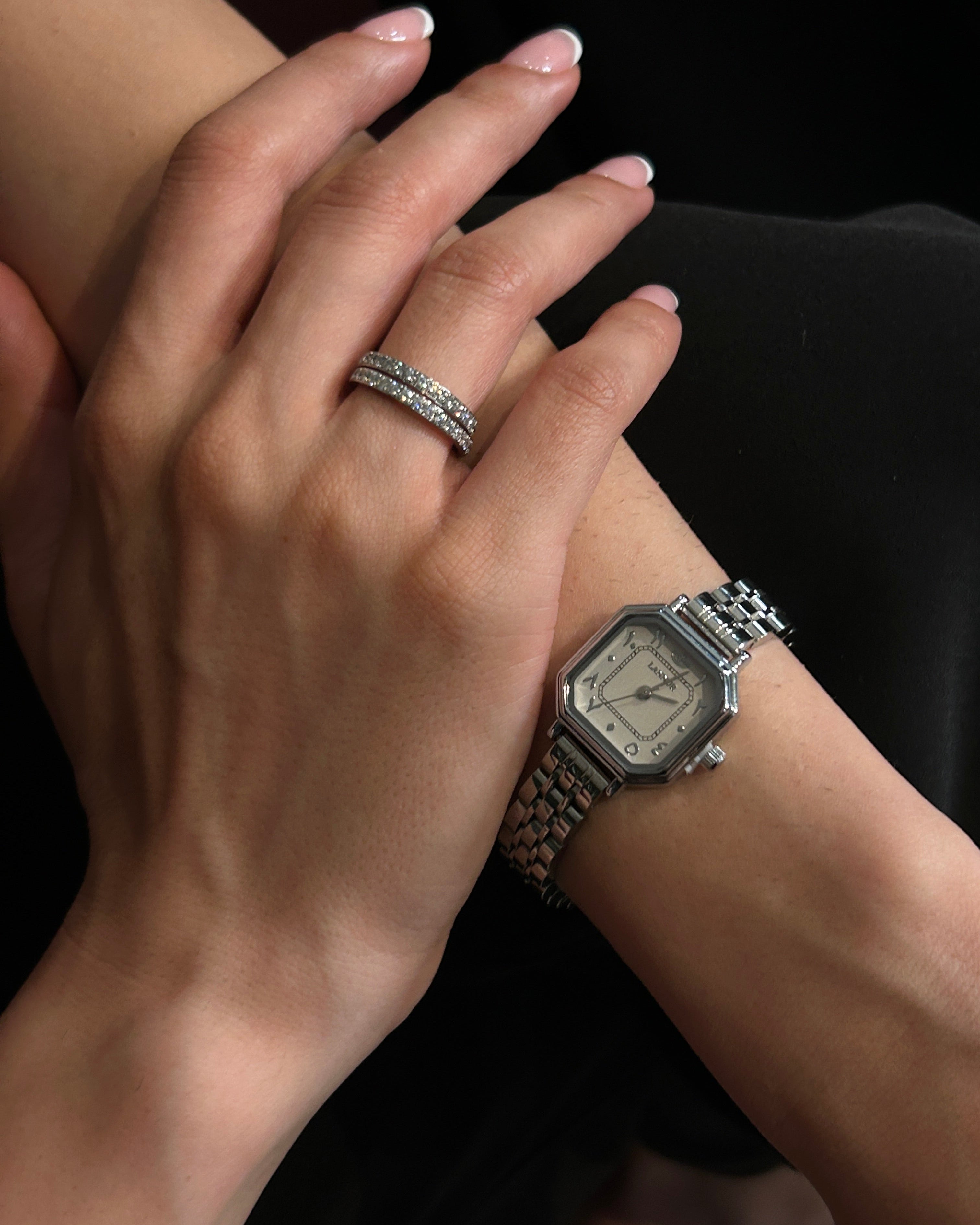 Amira silver women's watch with Eastern Arabic numeral dial — view 2